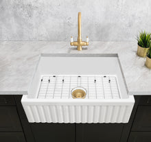 Load image into Gallery viewer, Mayfair - Fluted/Plain Butler Sink - Free Grid