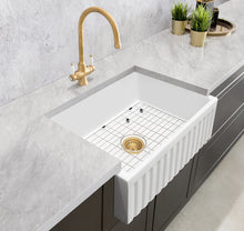 Load image into Gallery viewer, Mayfair - Fluted/Plain Butler Sink - Free Grid