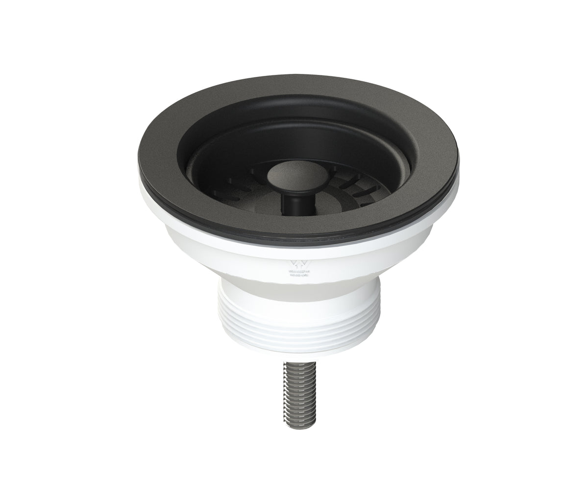 Basket Waste 90 mm Matt Black Butler Sinks Australia