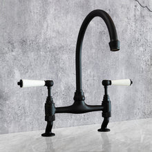 Load image into Gallery viewer, Traditional Kitchen Mixer Tap - Porcelain Levers