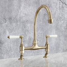 Load image into Gallery viewer, Traditional Kitchen Mixer Tap - Porcelain Levers