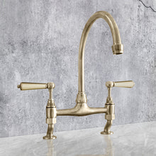 Load image into Gallery viewer, Traditional Kitchen Mixer Tap - Porcelain Levers