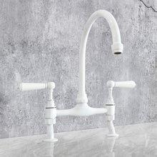 Load image into Gallery viewer, Traditional Kitchen Mixer Tap - Porcelain Levers