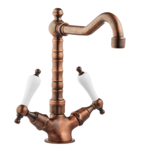 Load image into Gallery viewer, Country Farmhouse Kitchen Tap - Porcelain Levers