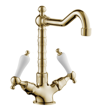Load image into Gallery viewer, Country Farmhouse Kitchen Tap - Porcelain Levers