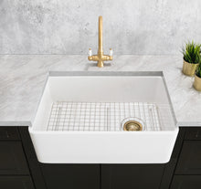 Load image into Gallery viewer, Mayfair butler sink top view with free grid 755 mm
