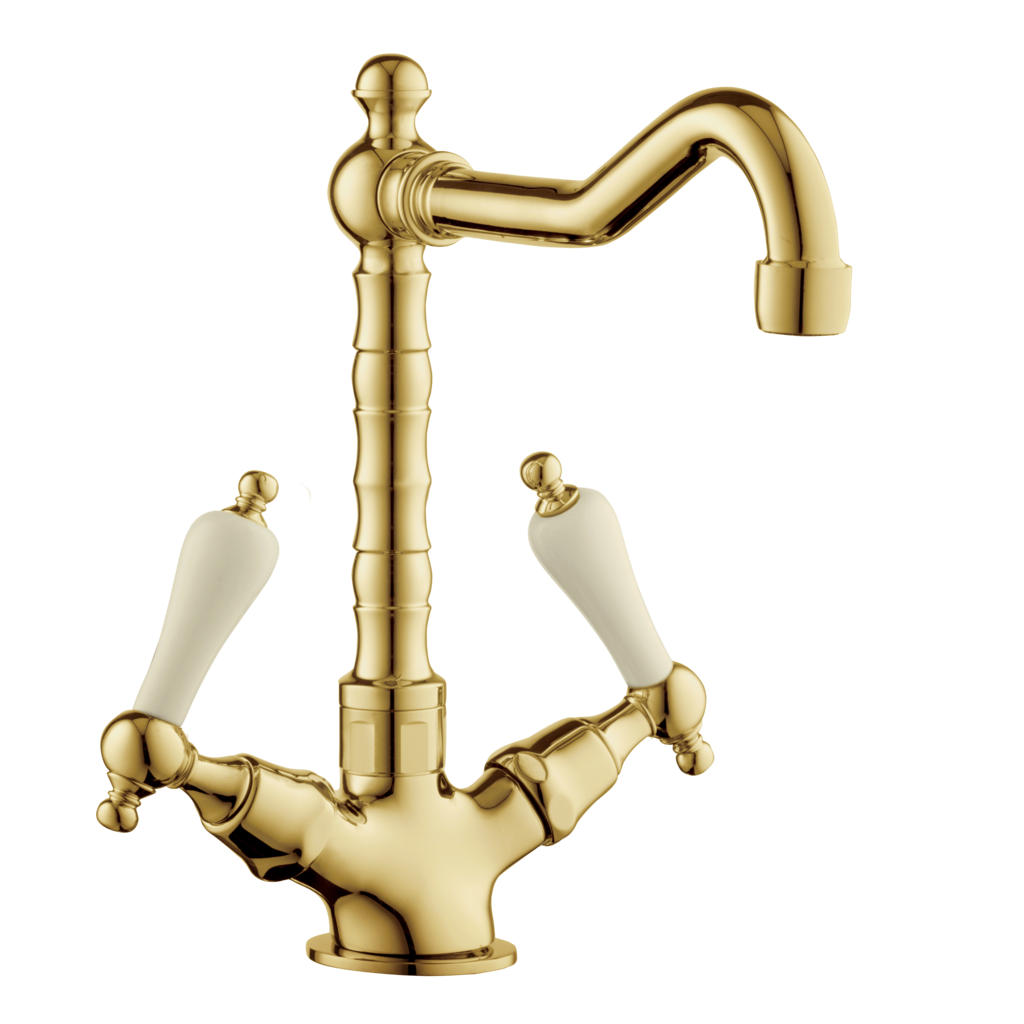 Country Farmhouse Kitchen Tap - Porcelain Levers – Butler Sinks - Australia