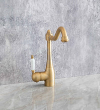 Load image into Gallery viewer, Country Farmhouse Kitchen Tap - Porcelain Levers
